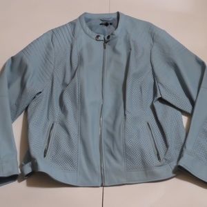 Torrid size 4 blue moto jacket